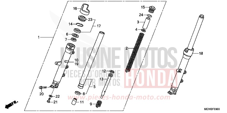 PEDAL for CB600F Hornet ABS PEARL FIJI BLUE (B202) from 2008